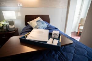 A semi-private room at Paradise Valley Manor care center